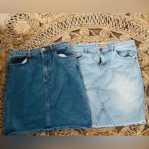 2 denim skirt